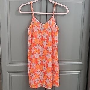 RIPPLES HAWAIIAN PRINT SHEER BATHING SUIT COVER UP SIZE MEDIUM